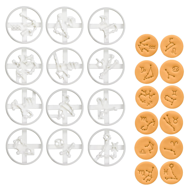 12er Set Sternzeichen Ausstechformen, 12 Teil, Bakerlogy