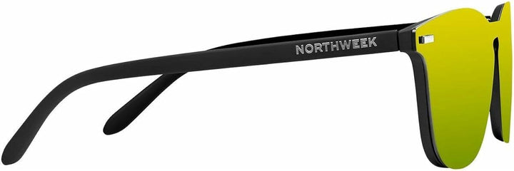 Northweek Unisex Wall Phantom Sonnenbrille Einheitsgrösse Matte Black - Gold Polarized, Einheitsgrös