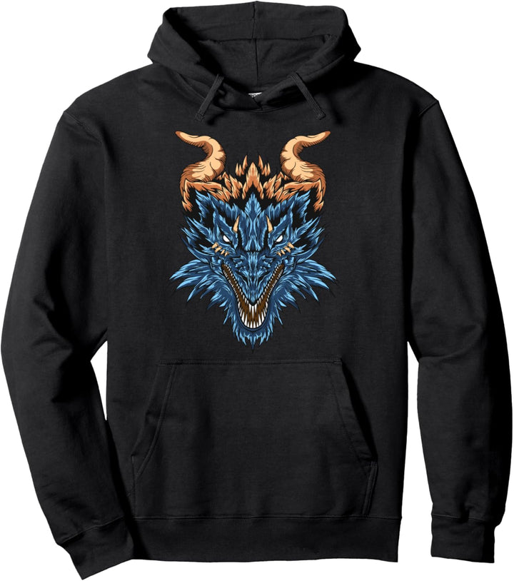 Mystischer langhörniger Bartagame - legendäre Schlange Pullover Hoodie