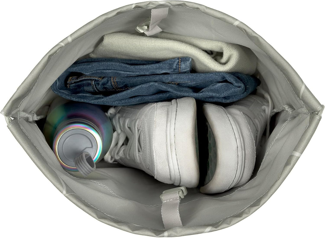 BOLD Lässig Kinder Turnbeutel Sportbeutel mit Rucksackfunktion/School String Bag Bold Curve sage Grü