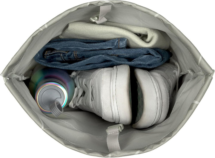 BOLD Lässig Kinder Turnbeutel Sportbeutel mit Rucksackfunktion/School String Bag Bold Curve sage Grü