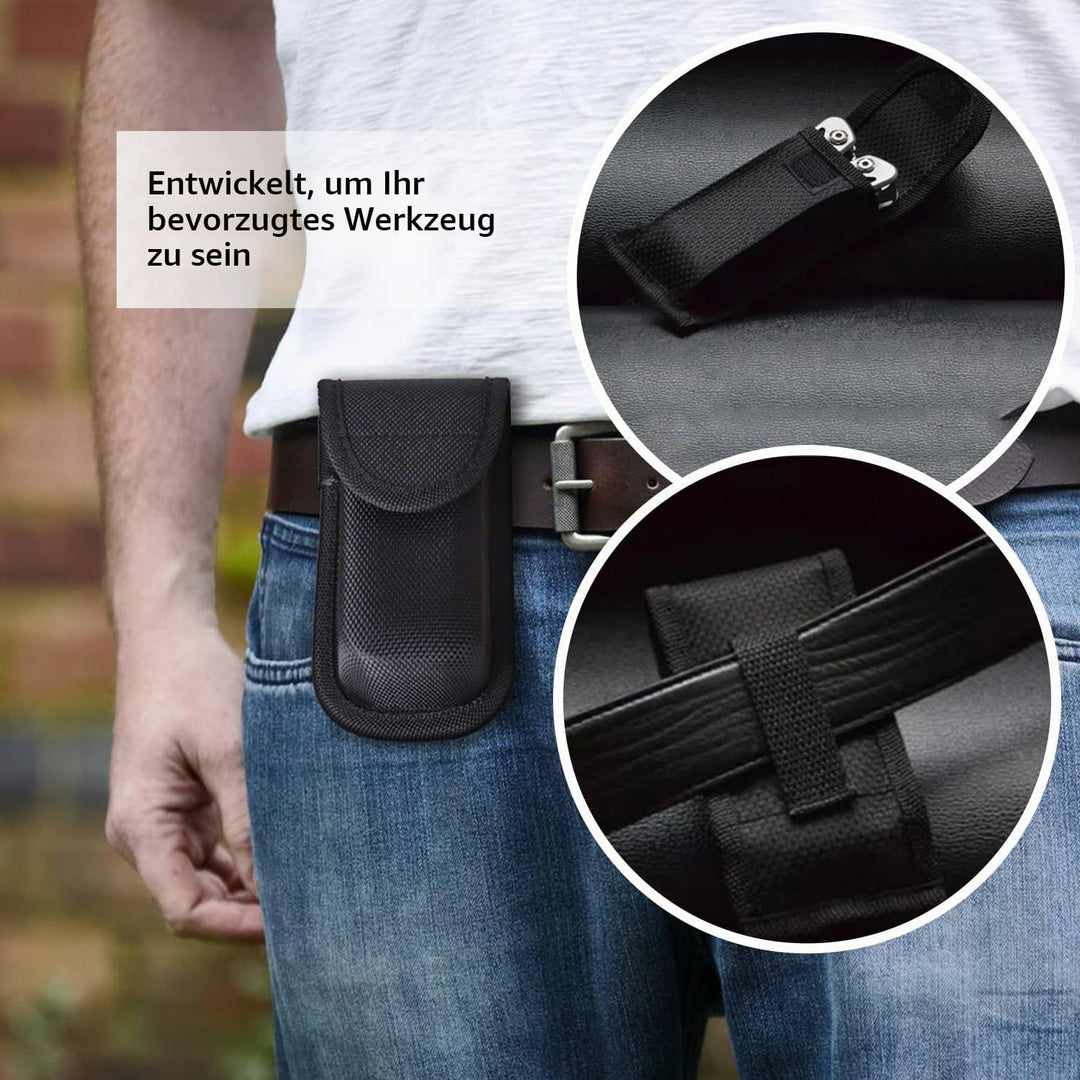 Multitool 14-in-1 mit Zange, Messer, Schraubendreher, Flaschenöffner und Nylonetui – Kompaktes und R