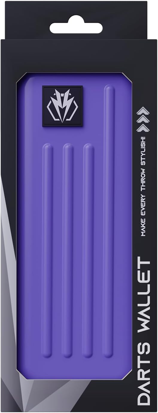 Dartkoffer für Stahl- oder Soft-Tip-dartpfeile, fasst 3 Darts und anderes Zubehör, mit eingebautem A