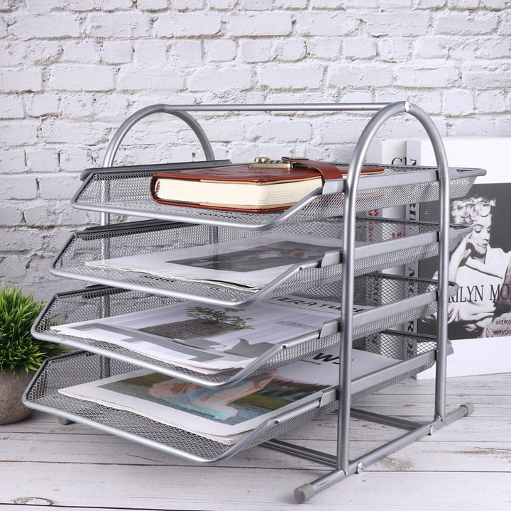 STOBOK 1 Stück 4 Desktop-dateisortierer Ordnerhalter Schreibtisch Ordner Fach Datei-organizer-deskto