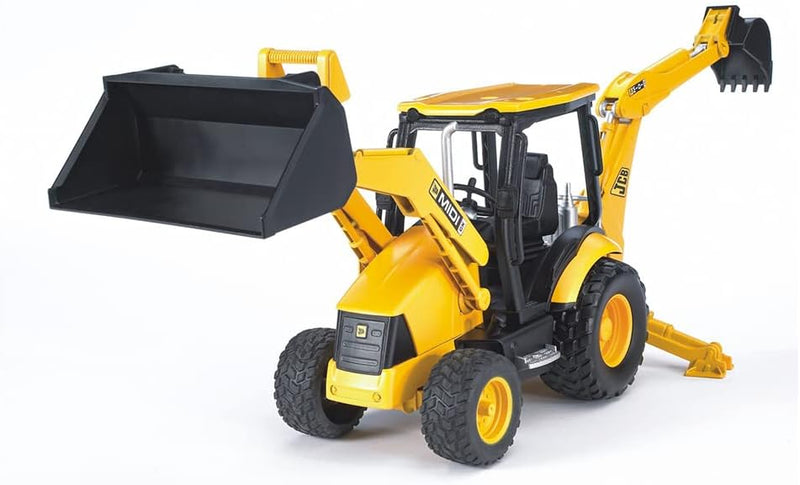 bruder 02427 - JCB MIDI CX Baggerlader - 1:16 Baustelle Baufahrzeug Löffelbagger Heckbagger Arbeiter