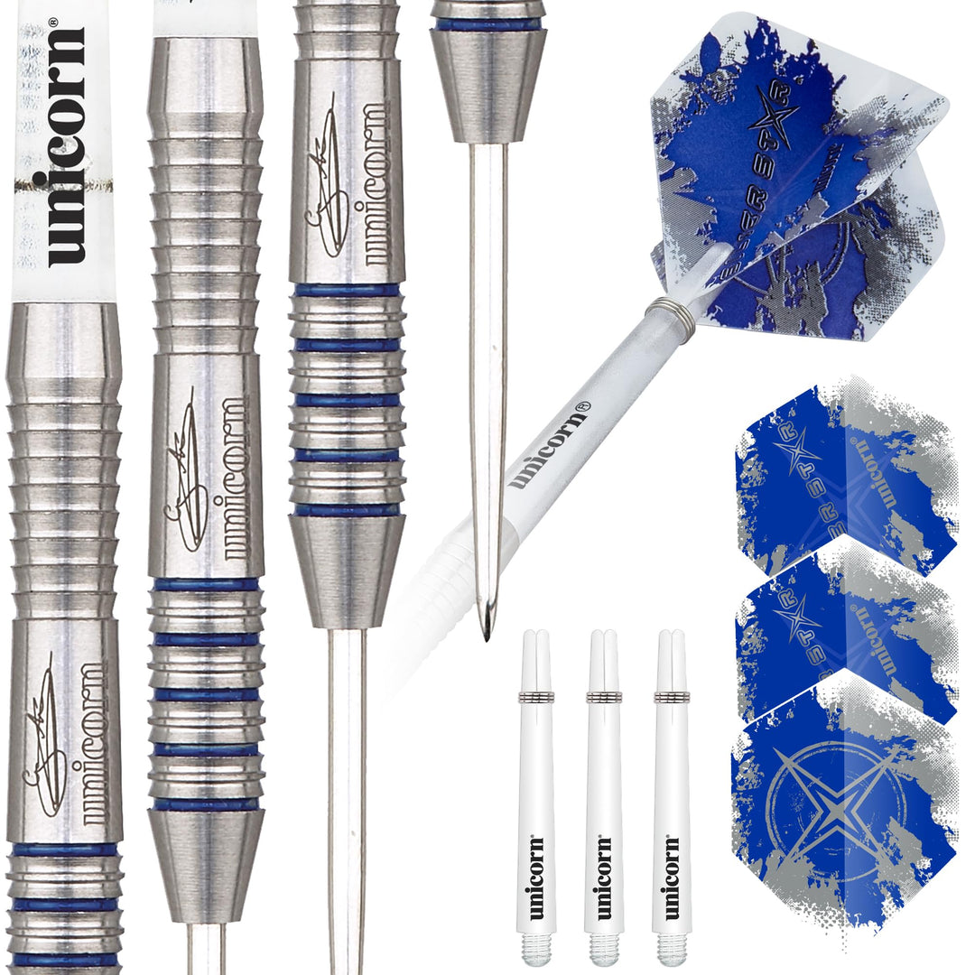 Unicorn Einhorn Herren Silber Star Gary Anderson 27 g Silber, 27 g Silber