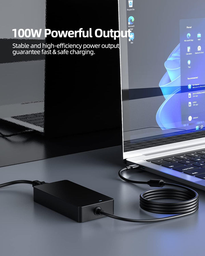 100W 90W USB C Netzteil Ladekabel Kompatibel mit Lenovo Thinkpad T16 P16s Ideapad Slim 5 Yoga Slim P