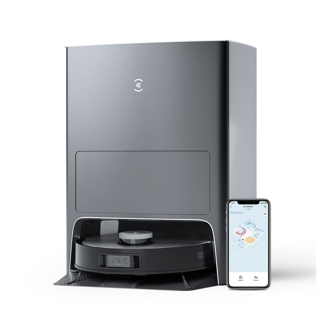 ECOVACS DEEBOT X1 OMNI, Staubsaugerroboter mit Wischfunktion und multifunktionaler Reinigungsstation