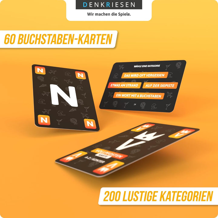 DENKRIESEN - Stadt Land Vollpfosten® – Das Kartenspiel - Urlaubs Edition - Meer im Kopf.' | Geschenk
