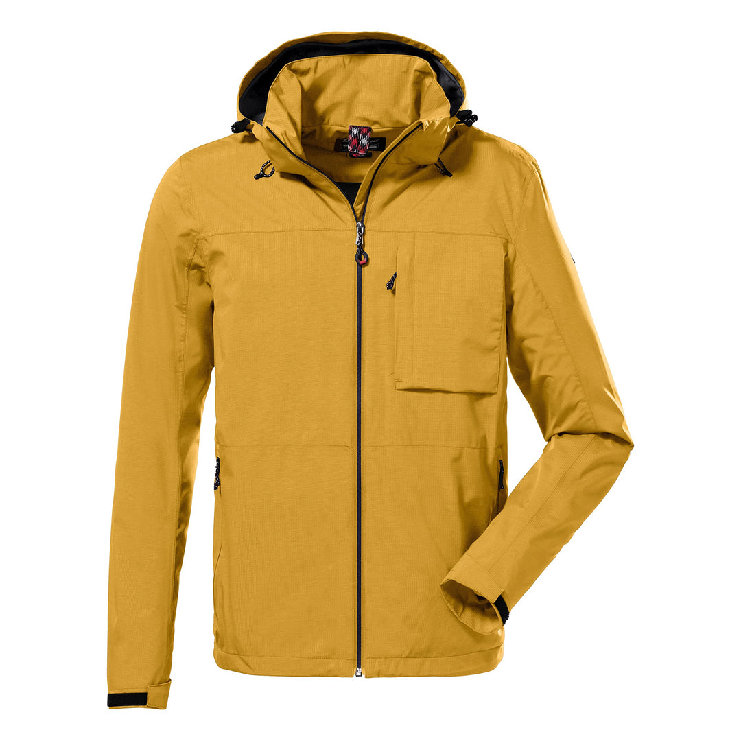 Killtec Herren Kos 106 Mn Jckt Funktionsjacke/Outdoorjacke mit abzippbarer Kapuze XXL dunkelgelb, XX