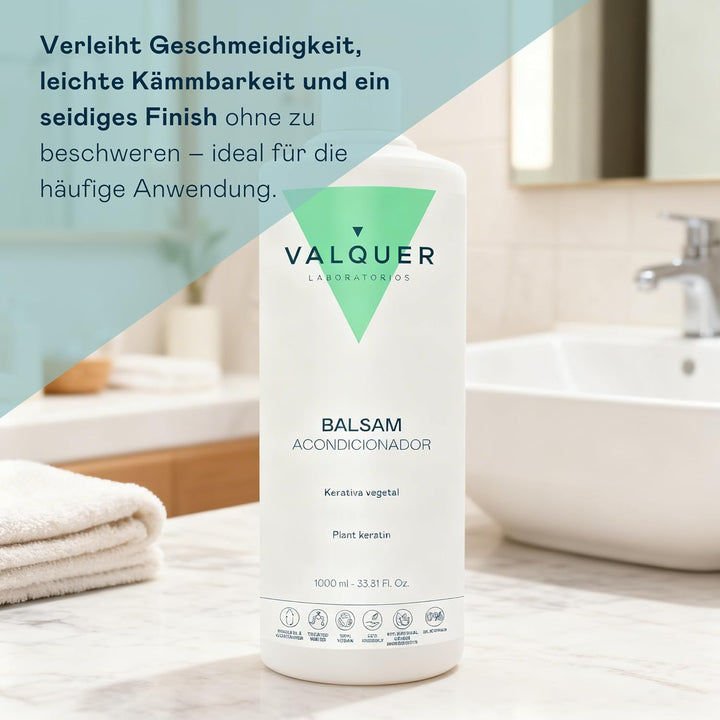 Valquer Profesional Revitalisierende Haarspülung mit natürlichem Keratin, Balsam Conditioner, Haarsp
