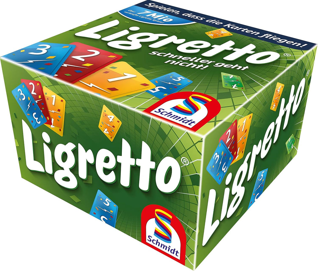 Schmidt Spiele 49611 Würfel Ligretto, Würfelspiel & 01201 - Ligretto grün, Kartenspiel Bundle mit Li