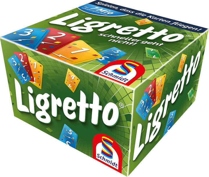 Schmidt Spiele 49611 Würfel Ligretto, Würfelspiel & 01201 - Ligretto grün, Kartenspiel Bundle mit Li