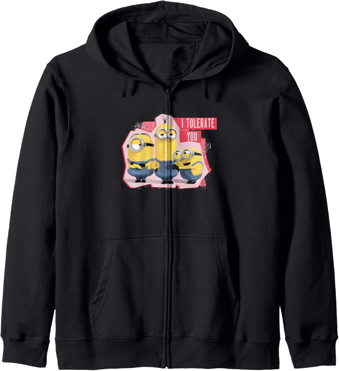 Despicable Me Minions Valentine's Day I Tolerate You Kapuzenjacke