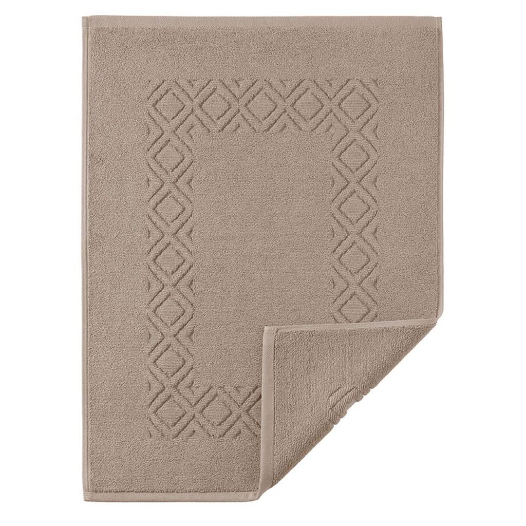 Egeria Badvorlage Denver l Badmatte 50x70cm l 529 Taupe 50x70 cm Braun, 50x70 cm Braun