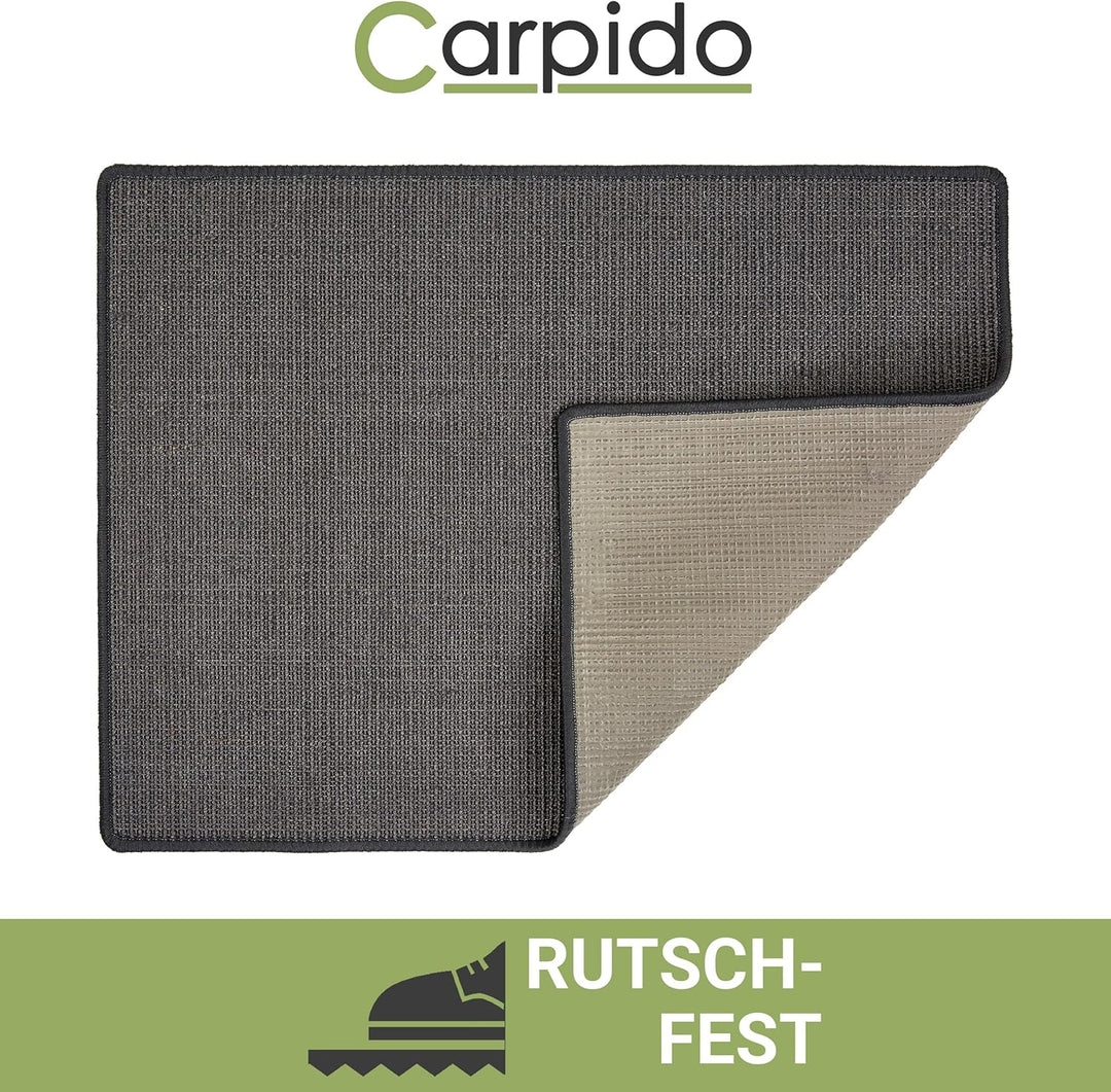 Kratzmatte für Katzen - Fussmatte Sisal Kratzteppich - natürliche Sisalmatte robust - Vorleger aus 1