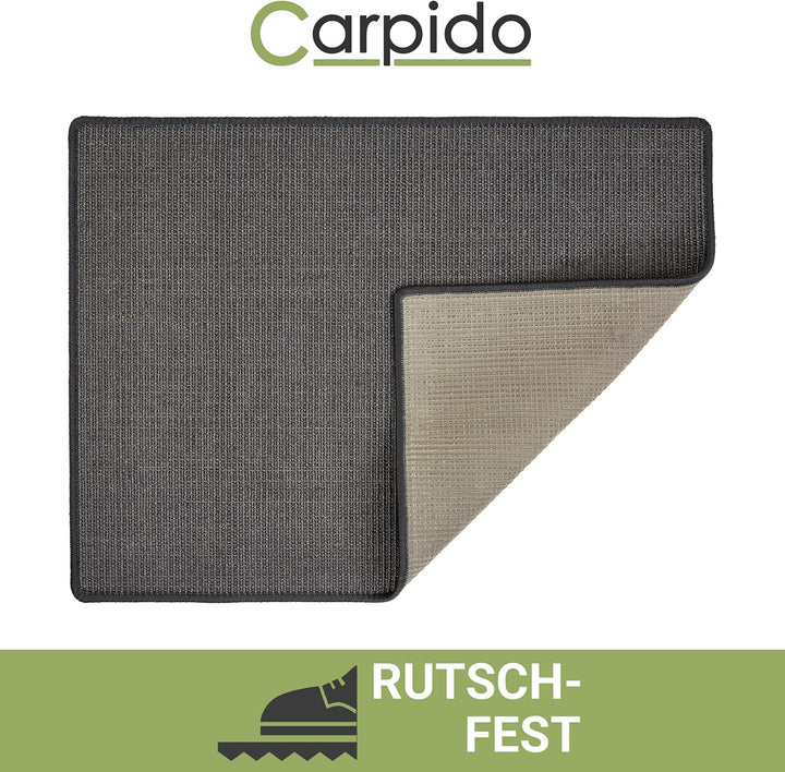 Kratzmatte für Katzen - Fussmatte Sisal Kratzteppich - natürliche Sisalmatte robust - Vorleger aus 1