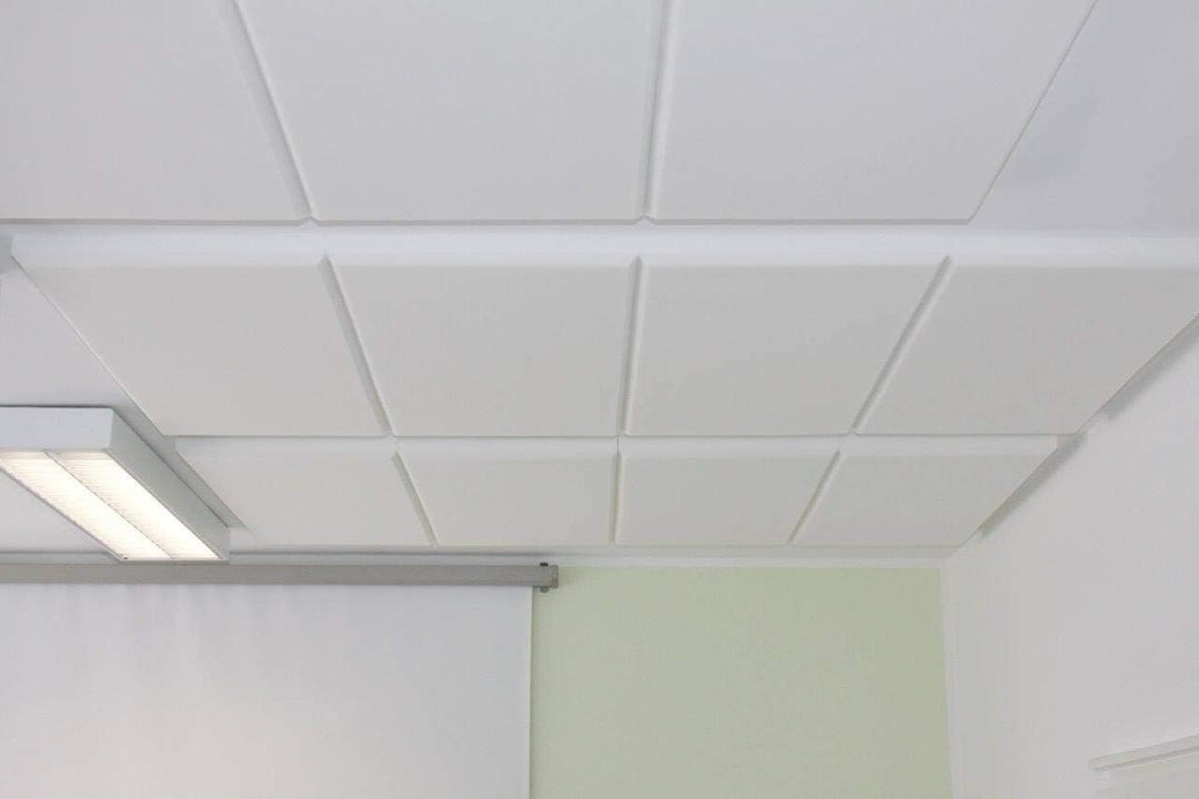 Alfa Schallabsorber 9 Stück je 50x50x5cm Akustikdämmplatte Lärmreduktion aus Schaumstoff mit Fase, s