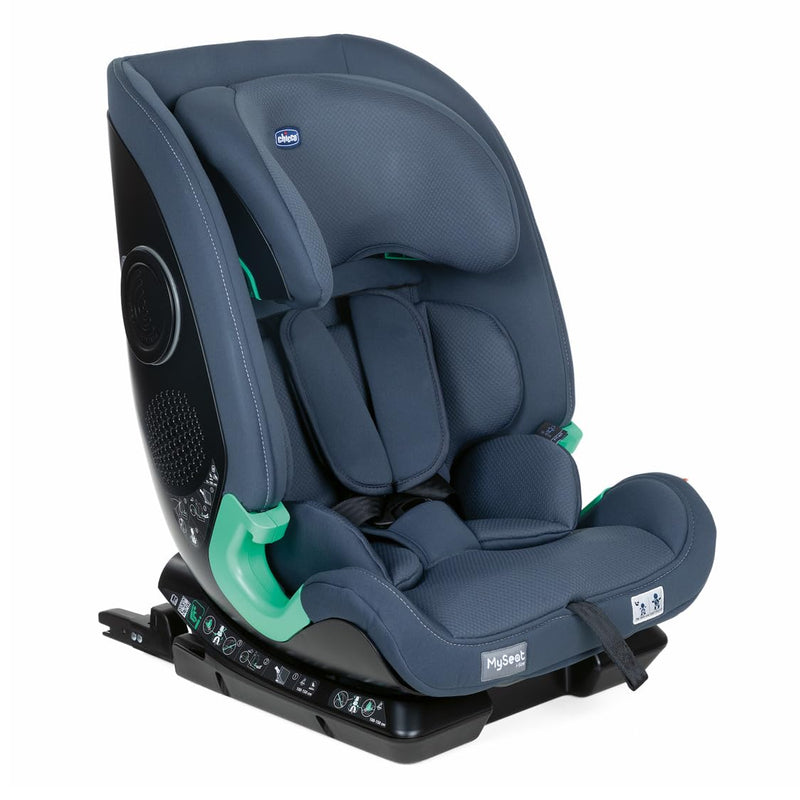 Chicco MySeat, Autositz, mit Isofix-System, Verwendung mit Integrierten Gurten und mit Autogurten, L