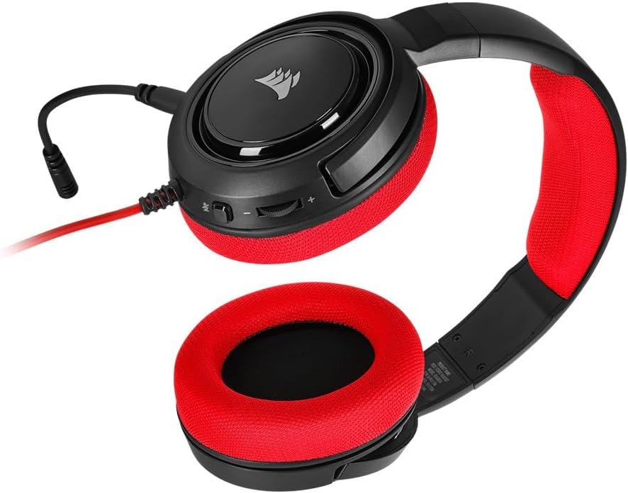 CORSAIR HS35 Stereo Gaming-Headset, Rot, Rot