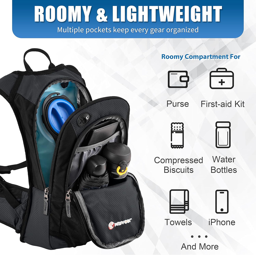 Miracol Trinkrucksack mit 2 l Wasserblase – Thermo-Isolierpack hält Flüssigkeit bis zu 4 Stunden küh