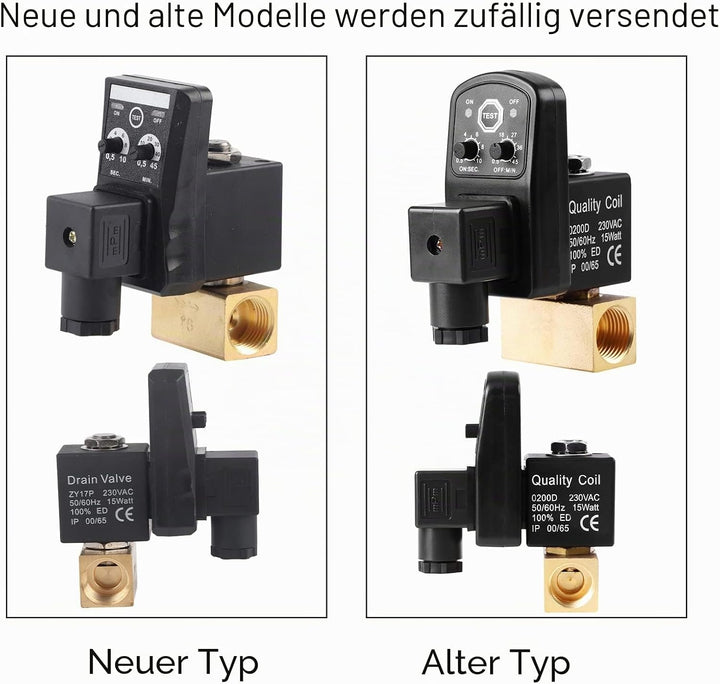 G1 / 2 DN15 Automatisches elektronisches zeitgesteuertes Ablassventil Kondensatablassventil für das