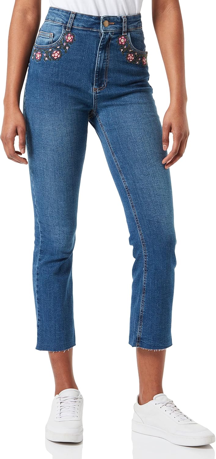 Desigual Damen Denim_Jerry Jeans 34 Blau, 34 Blau