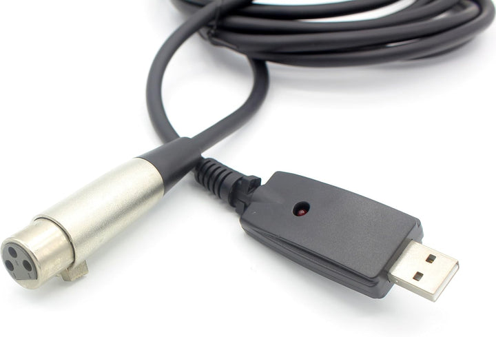 USB zu XLR Mikrofonkabel - 3 Pin Mic Link Converter Kabel Studio Audio Kabel Anschluss Cords Adapter