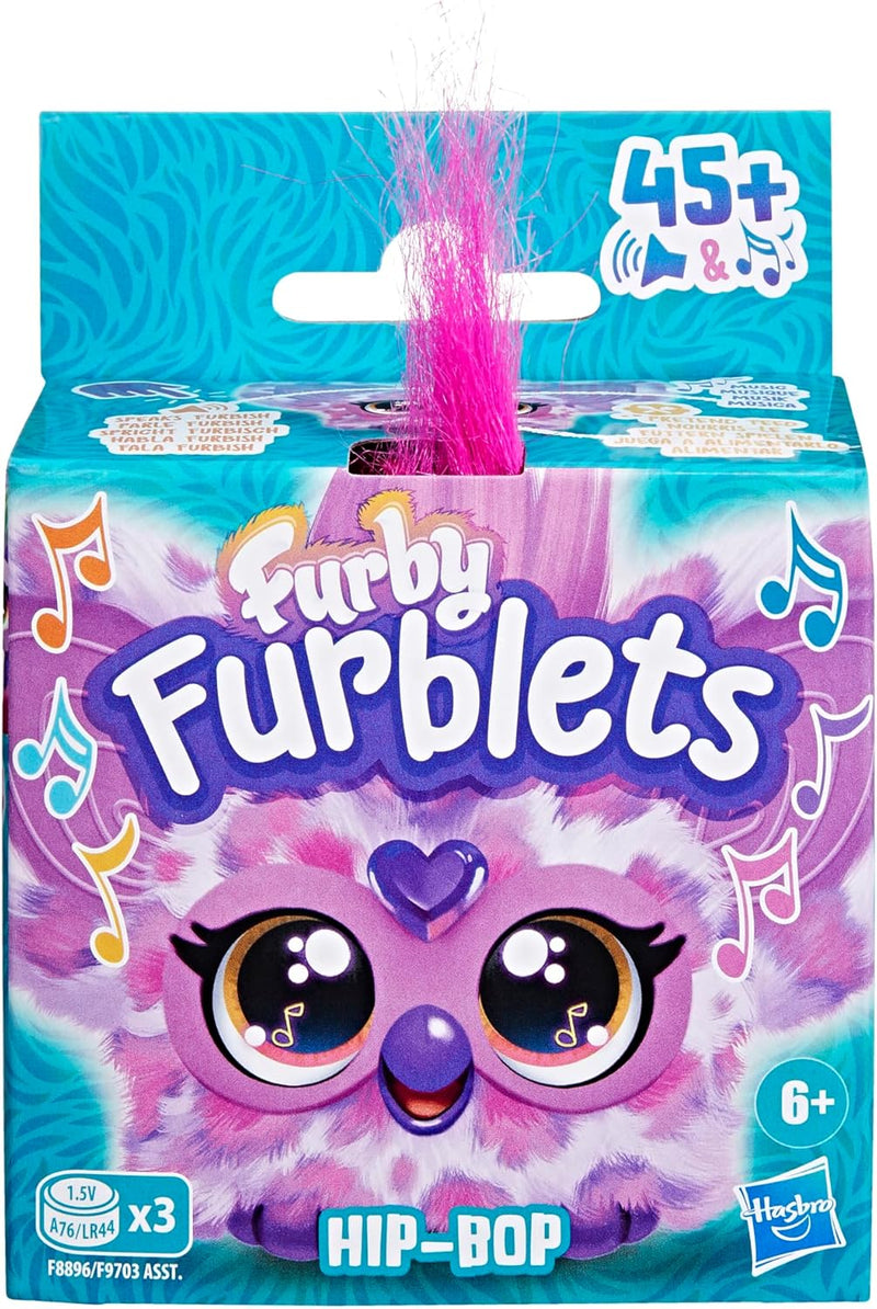 Furby Furblets Hip-Bop Mini-Freund, über 45 Geräusche, Hip-Hop-Musik & Sätze in Furbisch, elektronis
