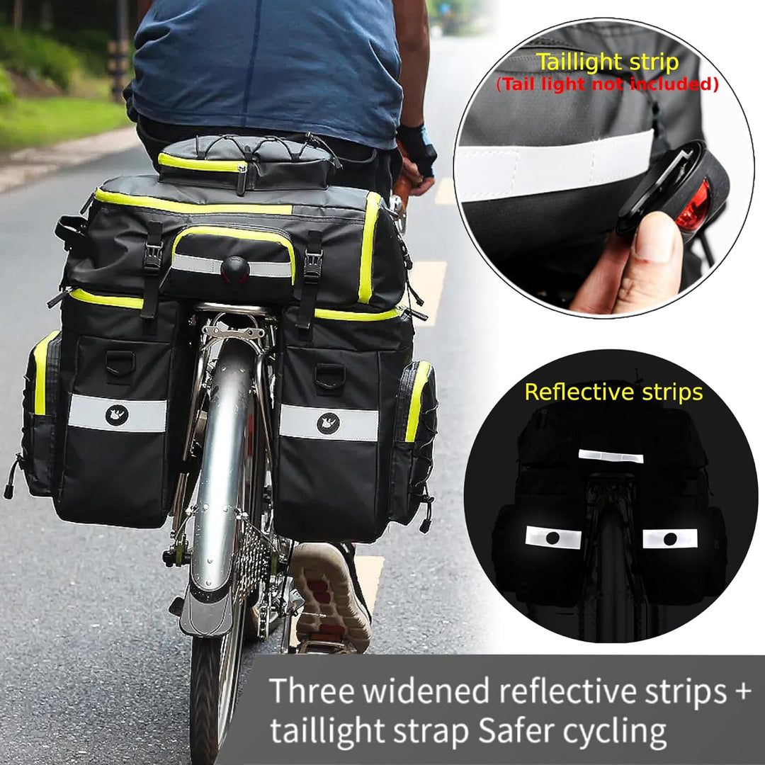 BAIGIO Fahrradtasche 3-in-1 Multifunction wasserdichte Gepäckträgertasche 75L Radfahren Gepäckträger