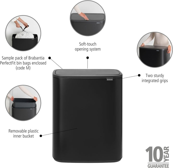 Brabantia BO Touch Bin, 60L