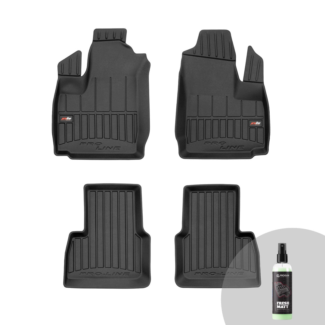FROGUM ProLine 3D Gummimatten Exklusiven Auto Fussmatten Autofussmatten für FIAT Doblo I 2000-2010 |