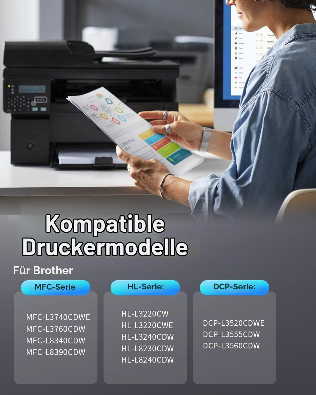 INK4U DR248CL Trommel (4er-Pack, Extra Hoch) kompatibel für Brother DR-248CL Trommeleinheit für TN24