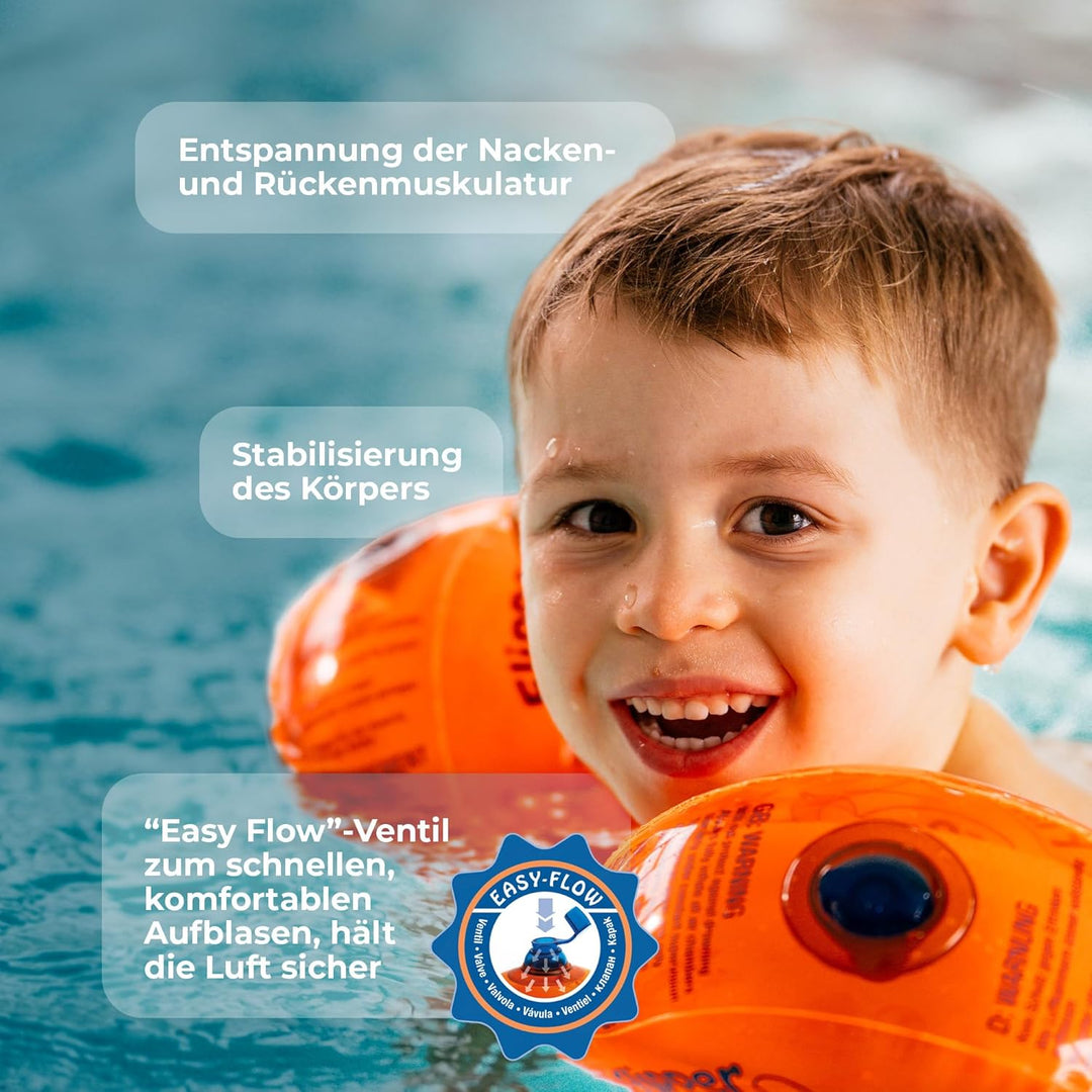 Flipper SwimSafe - Schwimmhilfe für Kleinkinder, Schwimmflügel mit unzerbrechlichem PE-Schaumkern zu