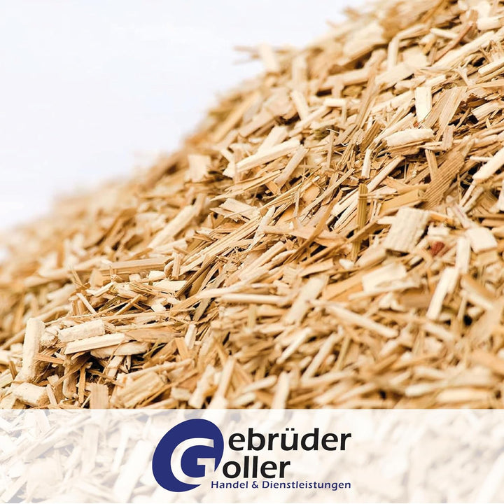 Gebrüder Goller Bio Miscanthus Einstreu 140 Liter - Staubarm &amp; Saugstark - Einstreu für Kleintiere w