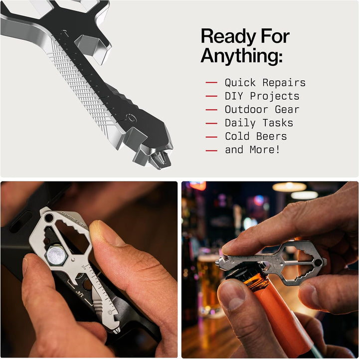 KeySmart Multitool Pro – 18-in-1 Multifunktions-Schlüsselwerkzeug, kompaktes Taschen-Multitool als S