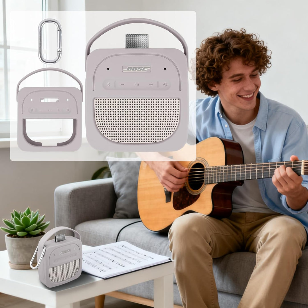 Aenllosi Silikon-Schutzhülle für tragbaren Bluetooth-Lautsprecher Bose New SoundLink Micro (2. Gen.)