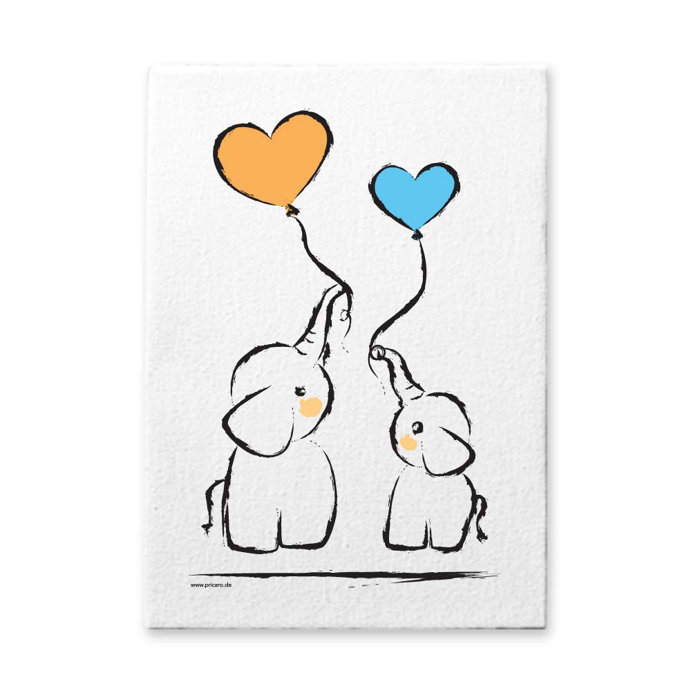 PRICARO Leinwand "Baby-Boy", 20 x 30 cm, 3er Set