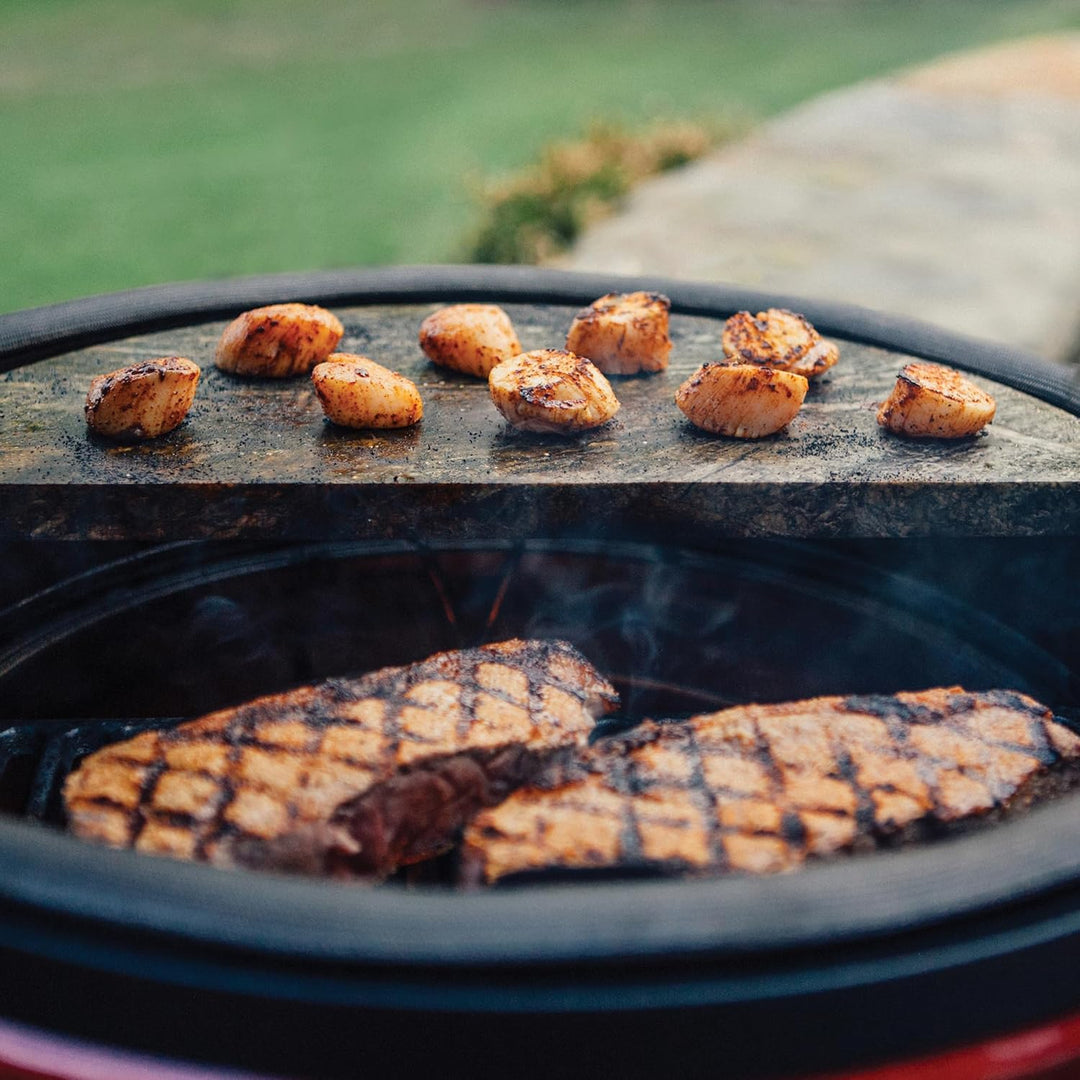 Kamado Joe Big Joe Soapstone, Grau Speckstein (halbrund), Speckstein (halbrund)