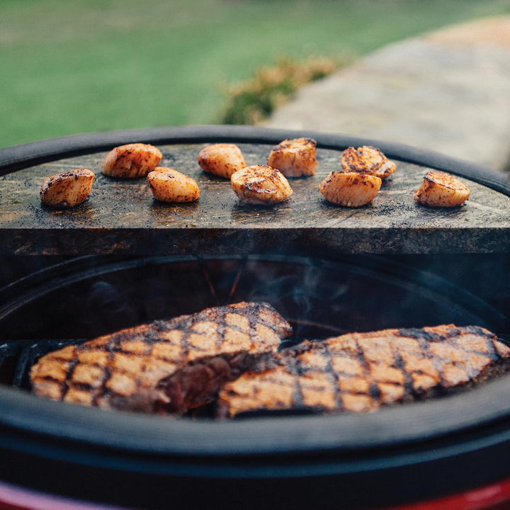 Kamado Joe Big Joe Soapstone, Grau Speckstein (halbrund), Speckstein (halbrund)