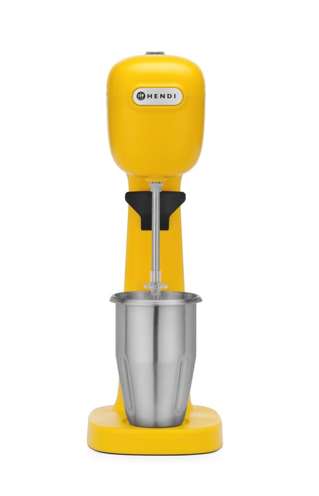 HENDI Getränkemixer, inkl. 2 Mischbecher, 4 Rührwerken, für Milchshakes, Freddo Cappuccino, Frappés,