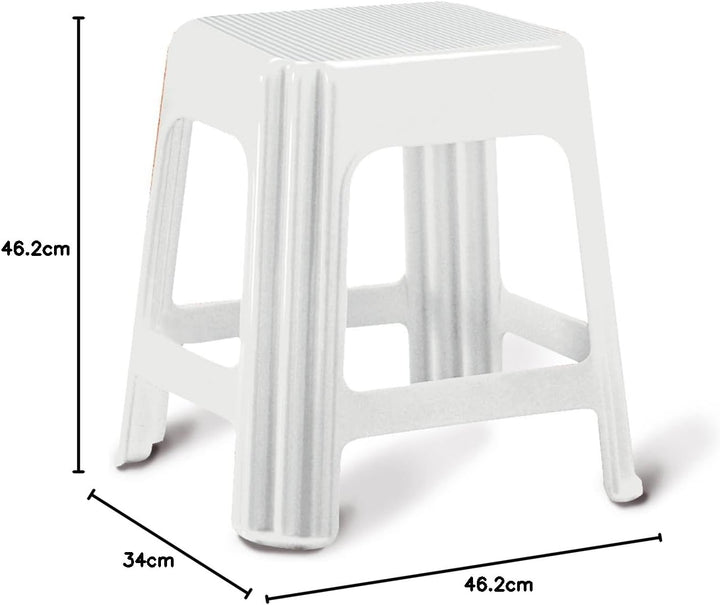 Giganplast Hocker, Kunststoff, Weiss