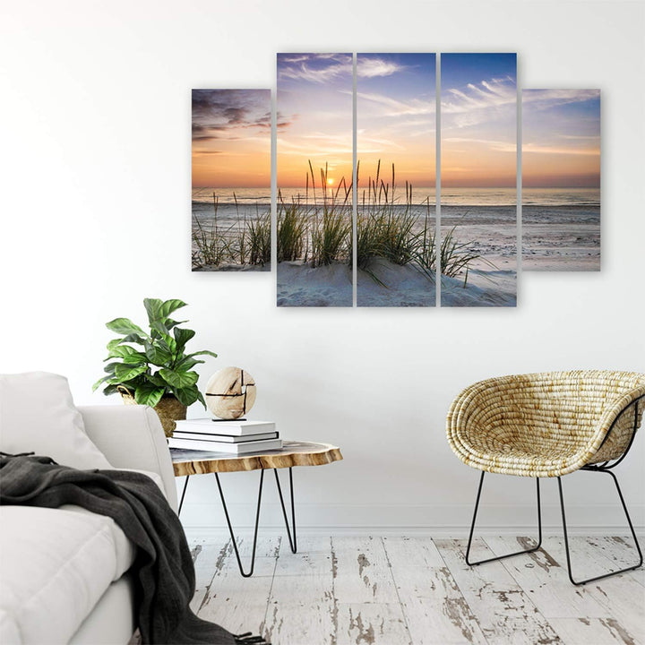 Feeby. Leinwandbild - 5 Teile - Bilder, Wand Bild, Wandbilder, Kunstdruck XXL, 5-Teilig, Typ B, 100x