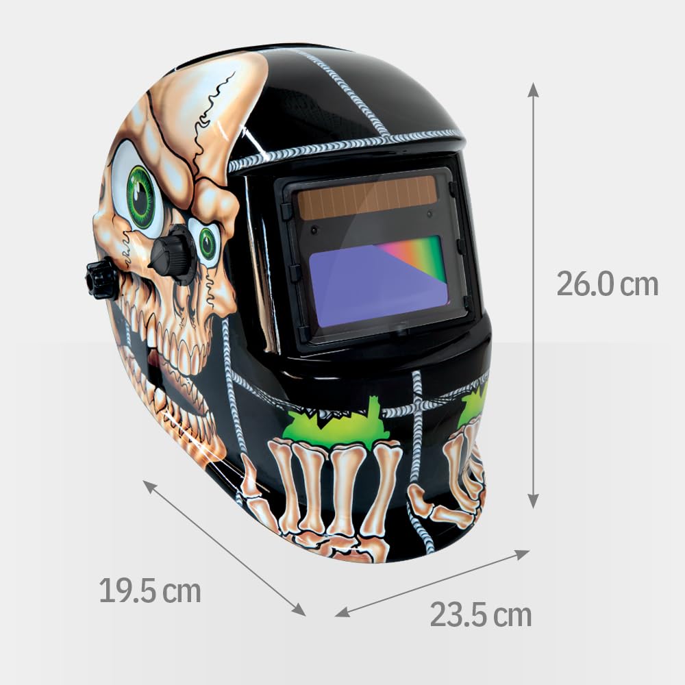 GYS Schweisshelm LCD VENUS 9/13 BONES Tönungsmaske TRUE COLOR Technologie