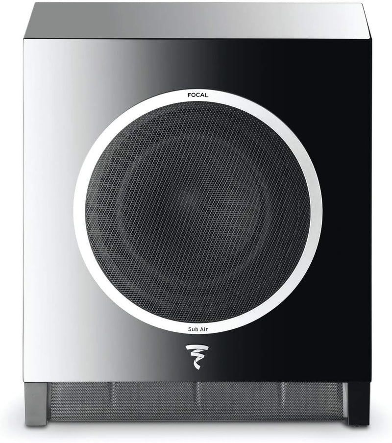 Focal Sub Air Subwoofer (High-Gloss-Optik, Funkverbindung, an der Wand montierbar) schwarz