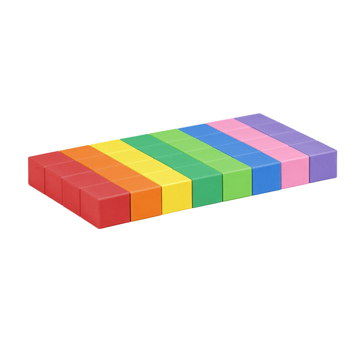 32 Stück Magnetspielzeug, 25mm Bauwürfel Set für Kinder, Magnetspiel, 8 Farben Rainbow, Rainbow