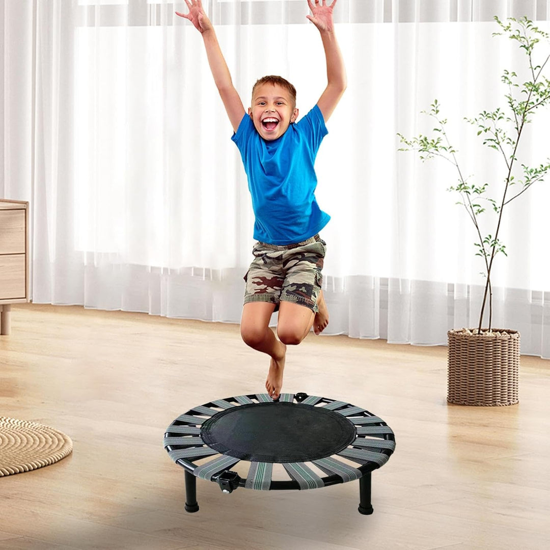 Kleines Trampolin,Trampolin Indoor | Übungs-Sprungbett,Zusammenklappbares Trampolin mit Einer maxima