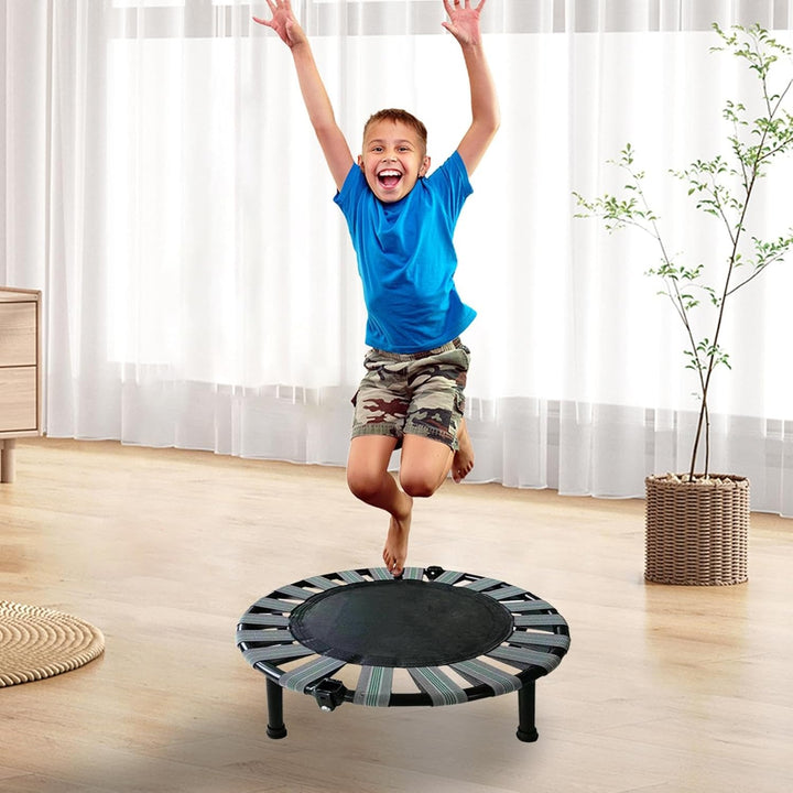 Kleines Trampolin,Trampolin Indoor | Übungs-Sprungbett,Zusammenklappbares Trampolin mit Einer maxima