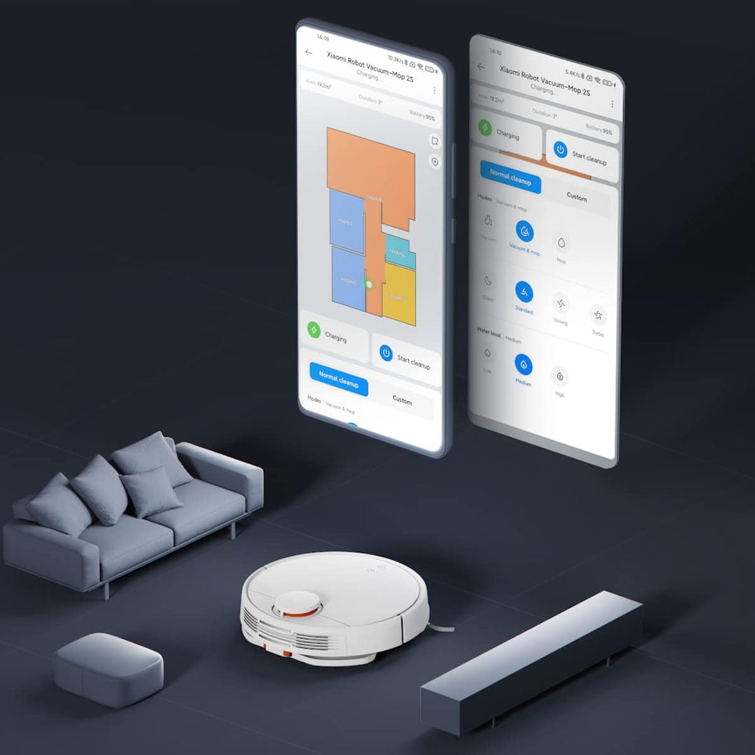 Xiaomi Mi Robot Vacuum-Mop 2S Saug- & Wischroboter (2200Pa Saugkraft, LDS Sensoren, 300ml Staubbehäl