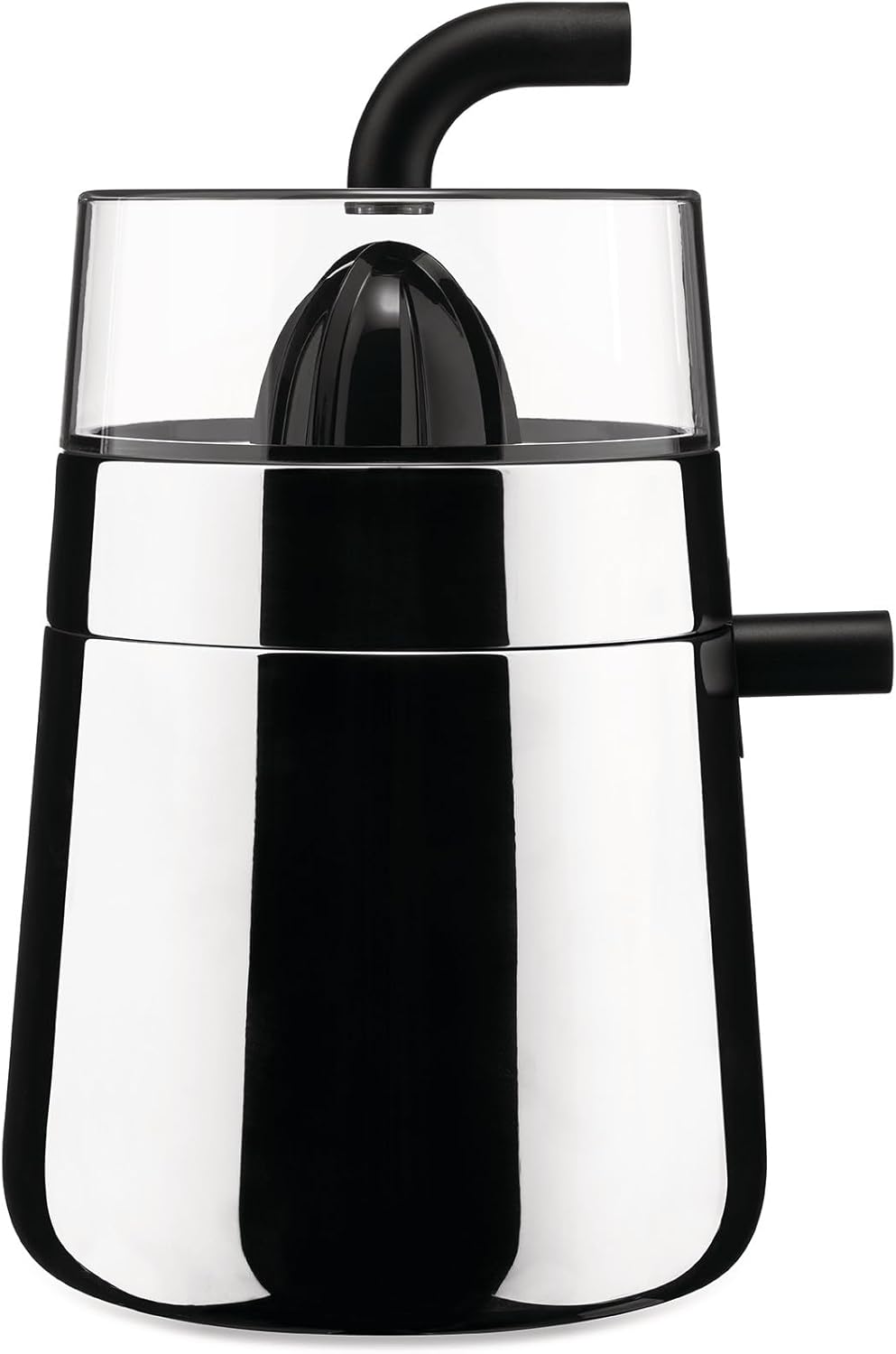 Alessi Toru NE02 B – Designer-Elektro-Zitruspresse, aus Edelstahl 18-10 und Thermoplastischem Harz,